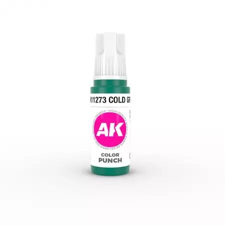 Ak Interactive - 3Rd Gen - Cold Green Color Punch 17 Ml