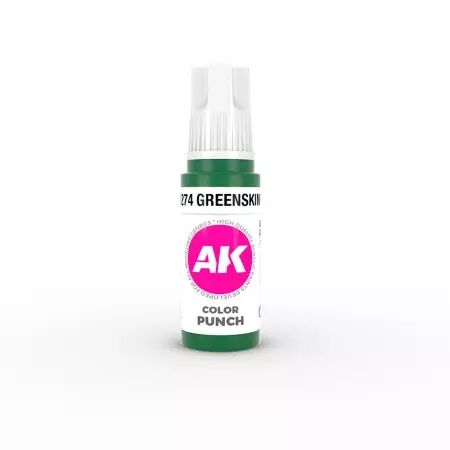 Ak Interactive - 3Rd Gen - Greenskin Punch Color Punch 17 Ml