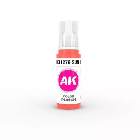 Ak Interactive - 3Rd Gen - Sun Red Color Punch 17 Ml