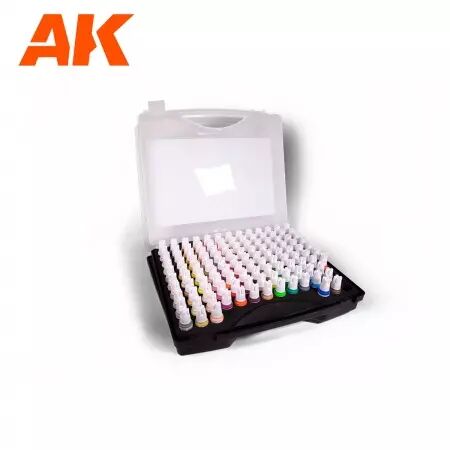 Ak Interactive - 3Rd Gen Plastic Briefcase - 120 Wargame Colors