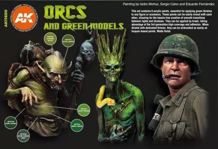 Ak Interactive - 3Rd Gen Set - Orcs And Green Models