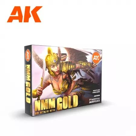 Ak Interactive - 3Rd Gen Set - Non Metallic Metal: Gold