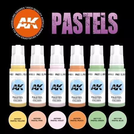 Ak Interactive - 3Rd Gen Set - Pastels Colors Set