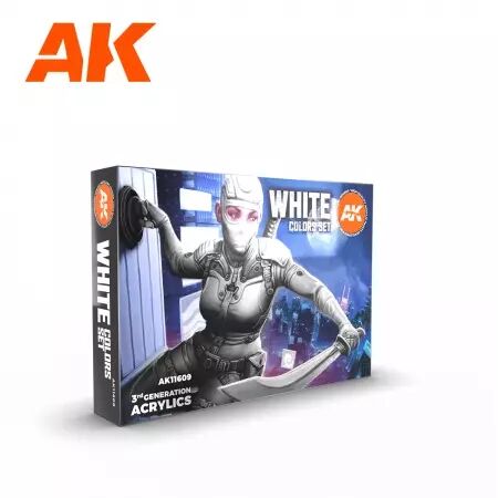 Ak Interactive - 3Rd Gen Set - White Colors Set