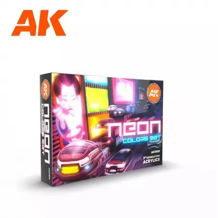 Ak Interactive - 3Rd Gen Set - Neon Colors Set