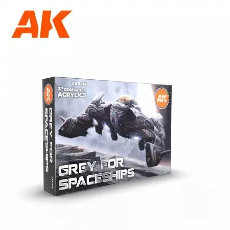 Ak Interactive - 3Rd Gen Set - Grey For Spaceships Set