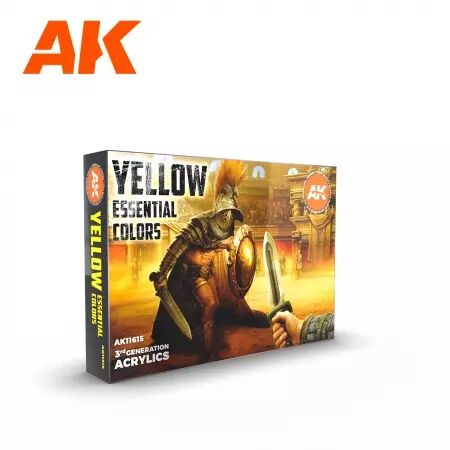 Ak Interactive - 3Rd Gen Set - Yellow Essential Colors 3Gen Set