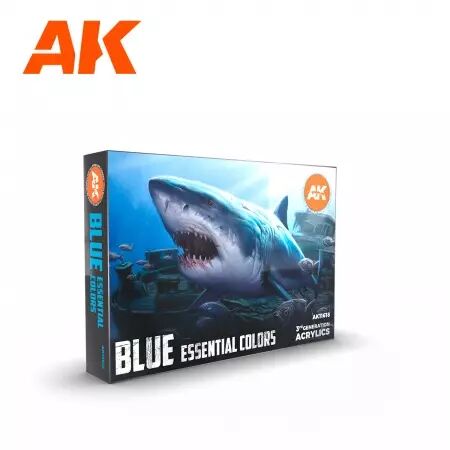 Ak Interactive - 3Rd Gen Set - Blue Essential Colors 3Gen Set