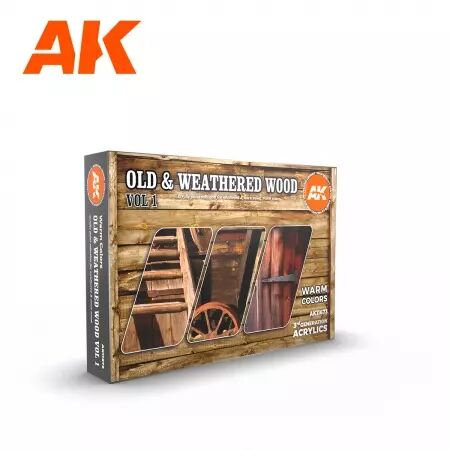 Ak Interactive - 3Rd Gen Set - Old & Weathered Wood Vol1