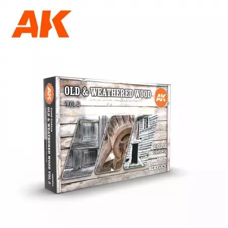 Ak Interactive - 3Rd Gen Set - Old & Weathered Wood Vol2