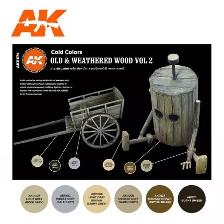 Ak Interactive - 3Rd Gen Set - Old & Weathered Wood Vol2