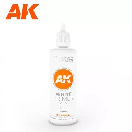 Ak Interactive - White Primer 100 ml 3GEN