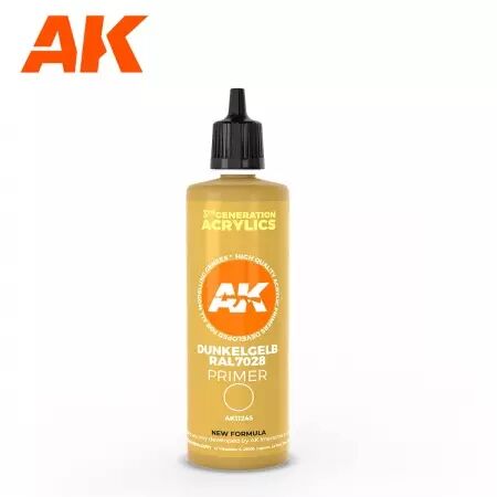 Ak Interactive - Dark Yellow Surface Primer 100 ml 3GEN