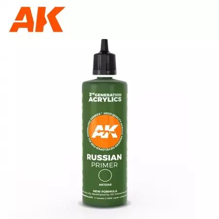 Ak Interactive - Russian green surface Primer 100 ml 3GEN