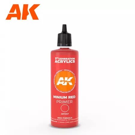 Ak Interactive - Minimum Red Surface Primer 100 ml. 3GEN