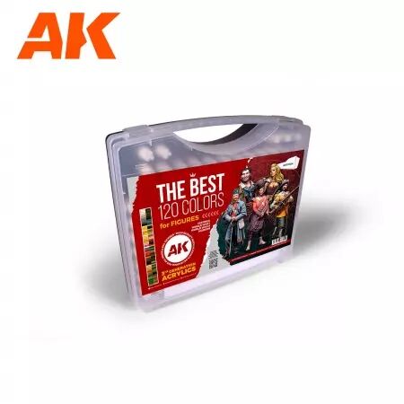 Ak Interactive - 3Rd Gen Plastic Briefcase - 120 Figure Colors