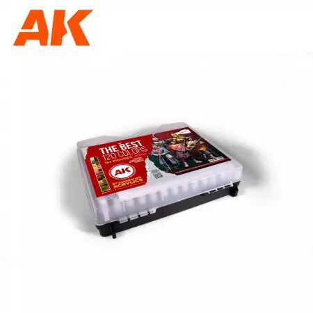 Ak Interactive - 3Rd Gen Plastic Briefcase - 120 Figure Colors