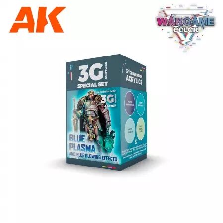 Ak Interactive - Wargame Color Set Blue Plasma And Glowing Effects