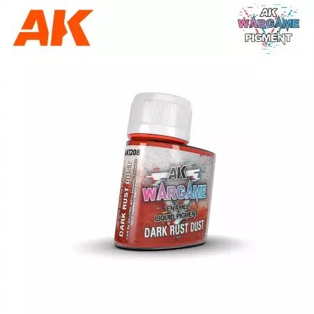 Ak Interactive - Wargame Series - Enamel Liquid Pigments - Dark Rust Dust