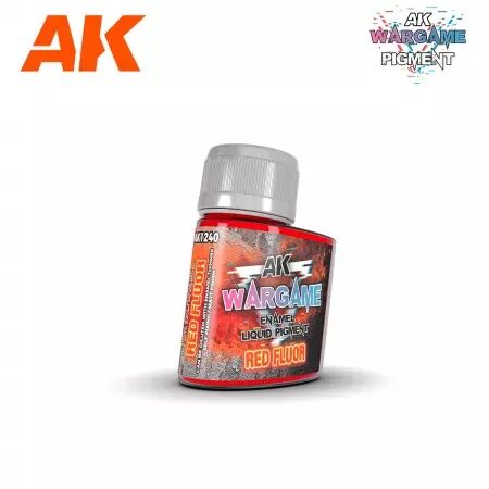 Ak Interactive - Wargame Series - Enamel Liquid Pigments - Red Fluor