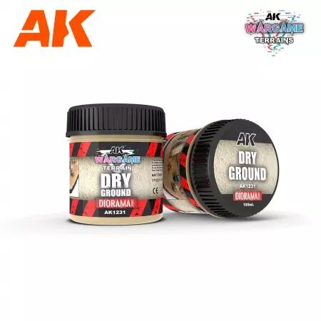 Ak Interactive - Wargame Series - Terrains - Dry Ground 100 Ml.