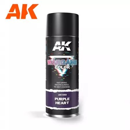 Ak Interactive - Wargame Colors - Purple Heart Spray 400Ml