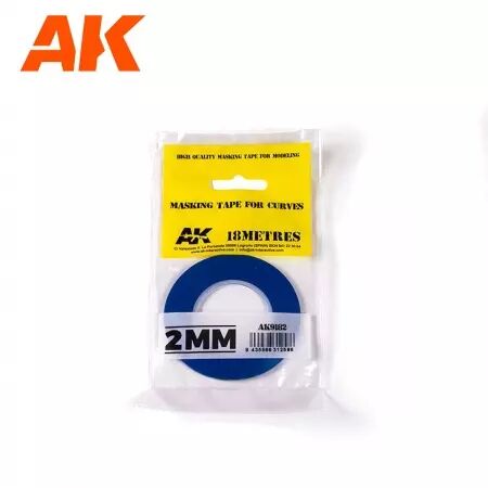 Ak Interactive - Outils - Blue Masking Tape For Curves 2Mm