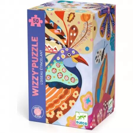 WIZZY PUZZLE - L'oiseau étincelant - 50 pièces - Djeco