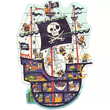 PUZZLE GEANT - Le Bateau de pirate - 36 pièces - Djeco