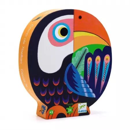 PUZZLE SILHOUETTE - Coco le Toucan - 24 pièces - Djeco