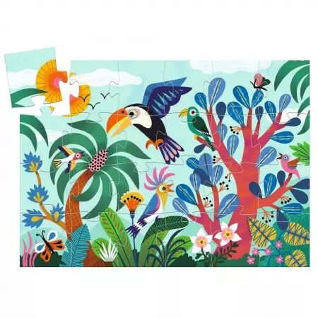 PUZZLE SILHOUETTE - Coco le Toucan - 24 pièces - Djeco