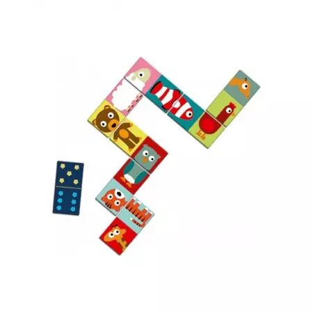 Domino -Puzzle Animo - 28 pièces -  Djeco