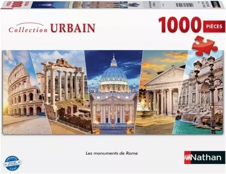 Les monuments de Rome - Puzzle 1000 pièces - Collection Urbain - Nathan