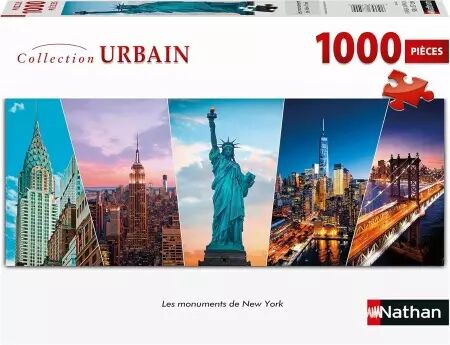 Les monuments de New York -  Puzzle 1000 pièces - Collection Urbain - Nathan