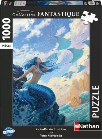 Le ballet de la sirène - Puzzle 1000 pièces - Collection Fantastique - Nathan