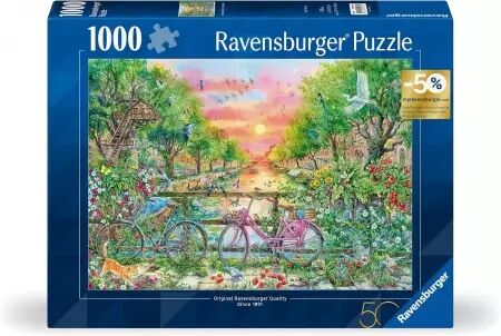 Vélos à Amsterdam  - Édition 50 ans - Puzzle 1000 pièces - Ravensburger