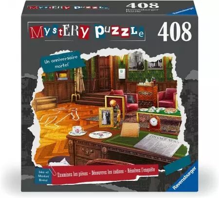 Mystery Puzzle - Un anniversaire mortel - Puzzle Familial 408 pièces - Ravensburger