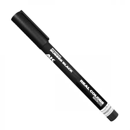 Caoutchouc noir (Rubber Black) - Real Colors Markers - Ak Interactive