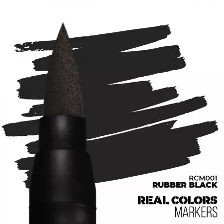 Caoutchouc noir (Rubber Black) - Real Colors Markers - Ak Interactive