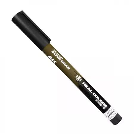 Taupe Olive (Olive Drab) - Real Colors Markers - Ak Interactive