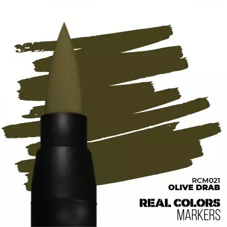 Taupe Olive (Olive Drab) - Real Colors Markers - Ak Interactive