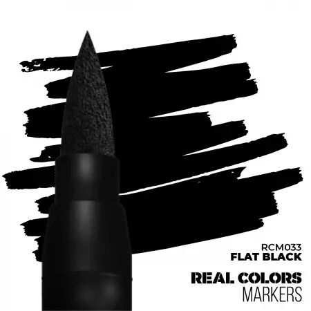 Flat Black - Real Colors Markers - Ak Interactive