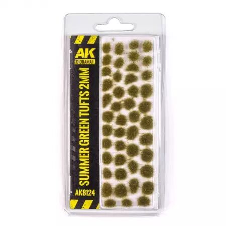 Summer green tufts 2mm - Dioramas Vegetation - Ak Interactive