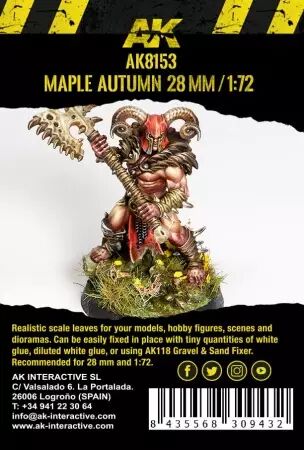 Maple Autumn Leaves 1/72 - Dioramas Vegetation - Ak Interactive