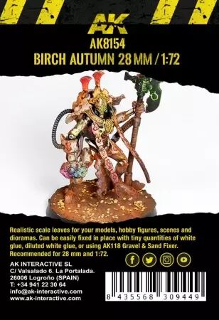 Birch Autumn Leaves 1/72 - Dioramas Vegetation - Ak Interactive