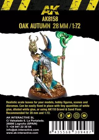 Oak Autumn Leaves 1/72 - Dioramas Vegetation - Ak Interactive