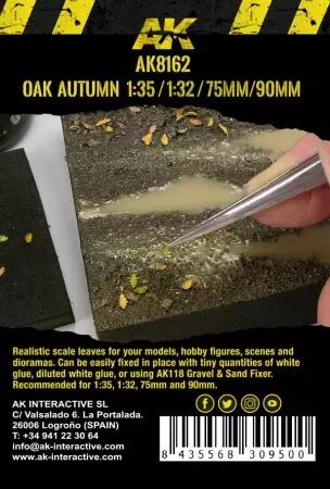 Oak Autumn Leaves 1/35 - Dioramas Vegetation - Ak Interactive