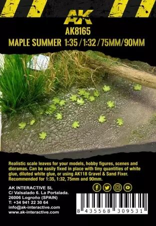 Maple Summer Leaves 1/35 - Dioramas Vegetation - Ak Interactive