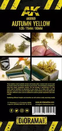 Autumn Yellow Shrubberies - Dioramas Vegetation - Ak Interactive