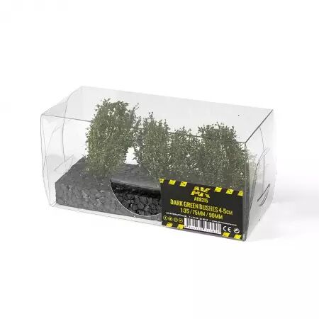 Dark Green Bushes 4-6Cm - Dioramas Vegetation - Ak Interactive